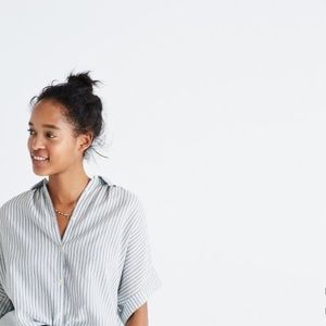 Madewell // Central Shirt in Erinn Stripe Sz Sm